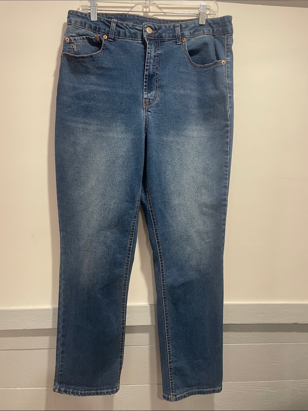 Frye Women's Straight-Leg Jeans in Washed Blue
